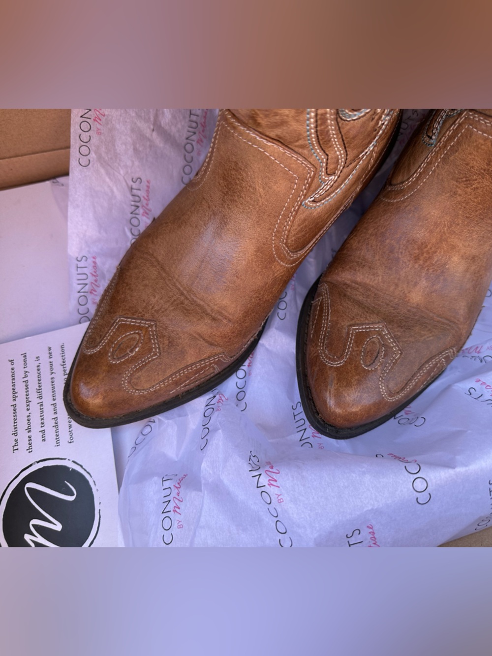 Coconuts by Matisse Brown & Teal Embroidered Western Boots - Picture 7 of 10